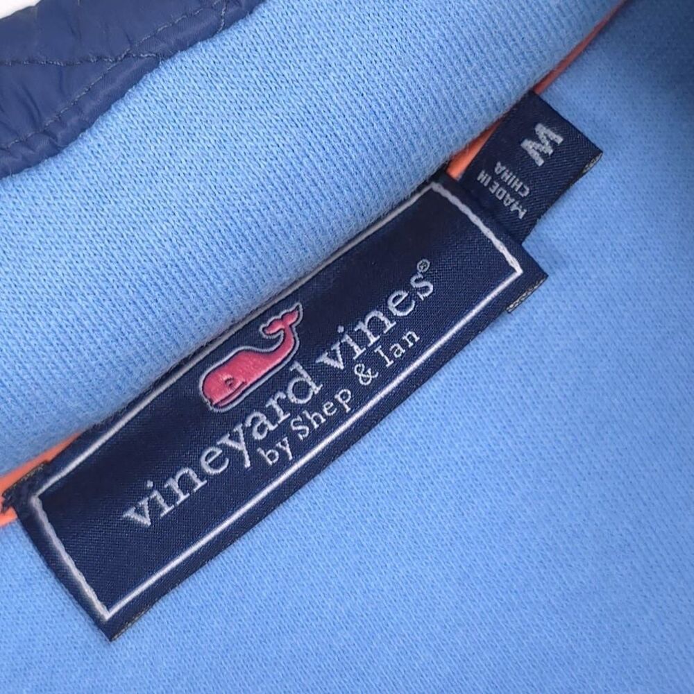 Vineyard Vines Performance MEDIUM Snap Shep Ian Men’s Shirt Blue‎ Ocean Breeze - Picture 2 of 13